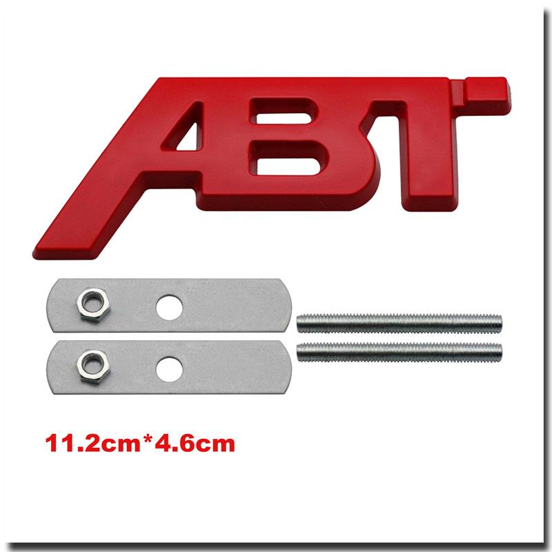 3D Metal ABT Car Trunk Sticker For Golf Polo Sagitar A3 A4 A5 A6 Intake Grille Decoration Accessories
