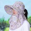 Summer Sun Protection Cap With Wide Brim And Breathable Cotton Fabric For Outdoor Activities