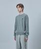 REST&RECREATION Logo Crew Neck Sweater - Gray