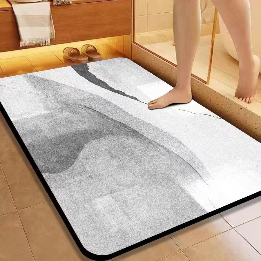 

Килимок для ванної кімнати в французькому стилі з діатомової землі, що не ковзає: Швидковисихаючий, Захист від цвілі, Стійкий до плям 60cm x 90cm (3.5mm)