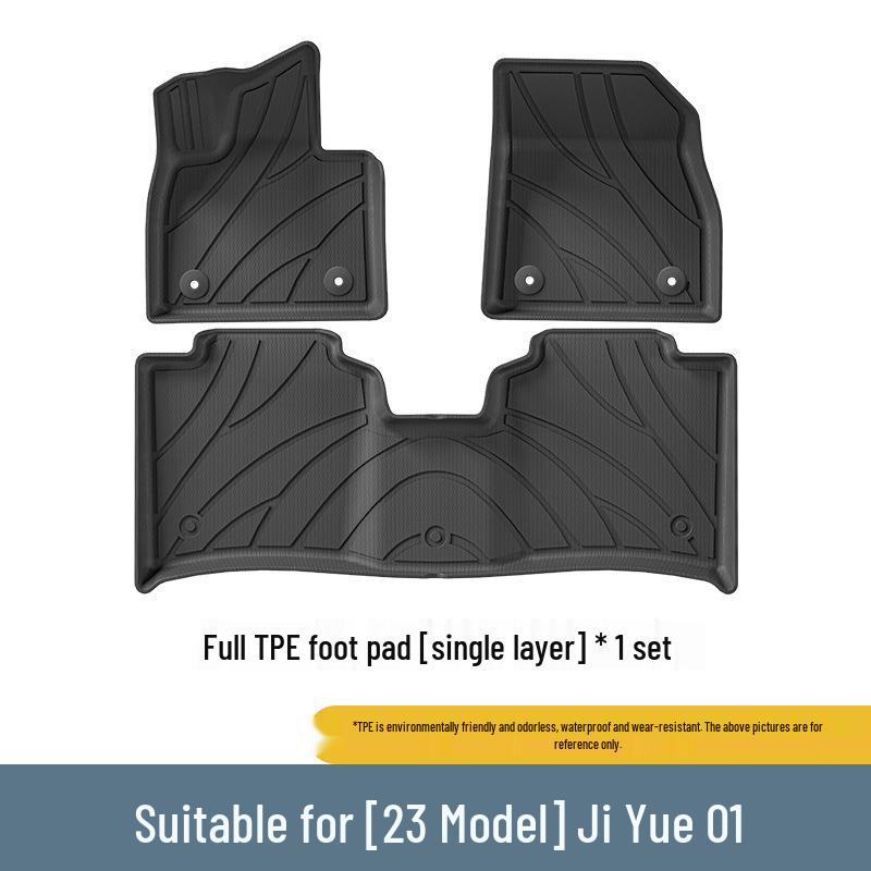 TPE Floor, Trunk, and Seat Back Mats for 2023 Ji Yue 01 Car