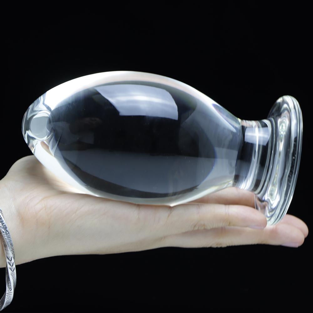 70mm Super Big Butt Plug Sex Toys Glass Anal Stopper Huge Plug Anal Dilator Expanding For Women Men Prostate Massager