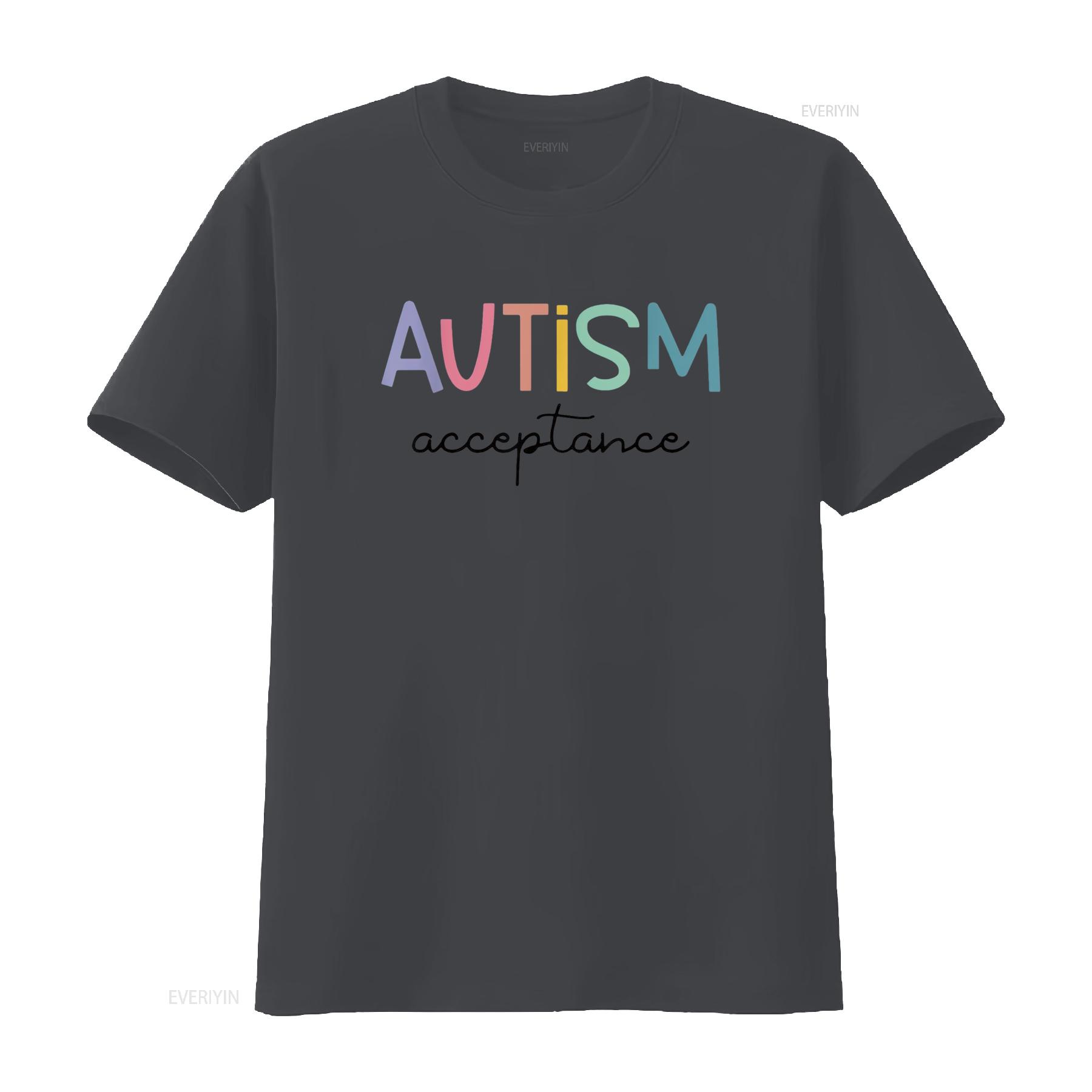 

Autism Awareness Acceptance T Shirt for Teacher Women Kids White X Large vintage Washed designer clothes graphic homme 4XL