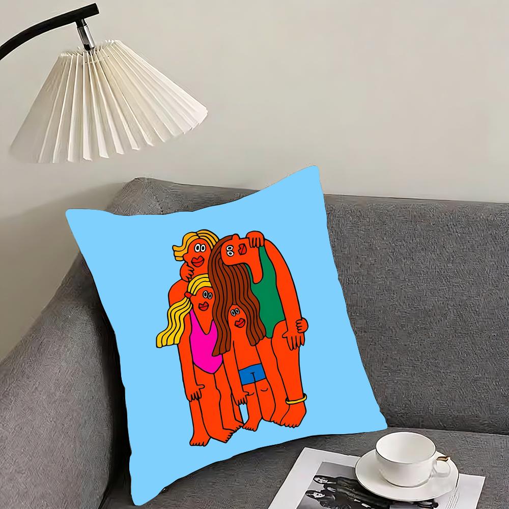 Such a Warm Hug Creativity Cushion Cover Reversible Plush Pillow Cover – For Car, Sofa, Bedroom, Perfect As a Gift.