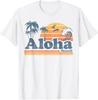 Aloha Hawaii Vintage Strand Sommer Surfen 70er Retro Hawaiianisches T-Shirt Unisex T-Shirt