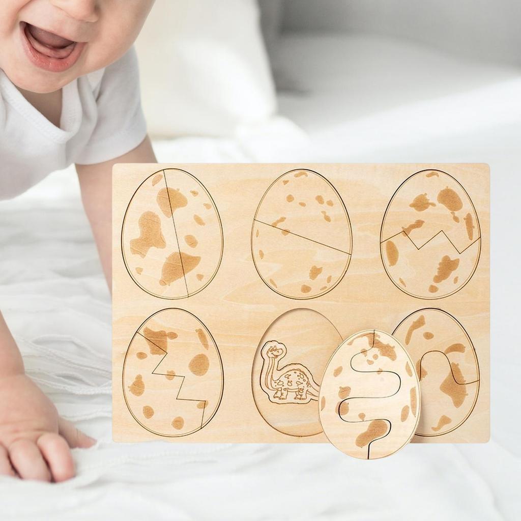 Cycle Puzzles, Wooden Cartoon Montessori Educational for Preschool Learning Aids