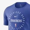 Nike Dallas Mavericks Mens  Dri-FIT NBA T-Shirt Men Tops Blue HF1824-480