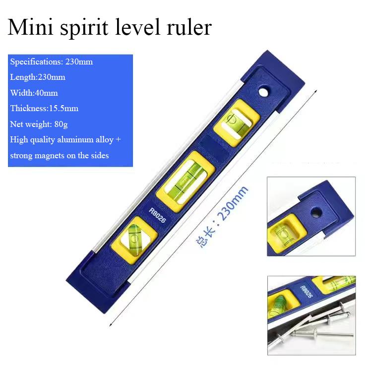 

23-50 см прецизионный твердый алюминиевый сплав сильный магнитный пузырьковый уровень угловая линейка деревообработка