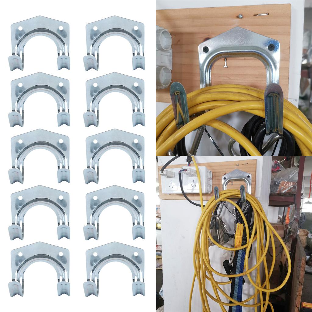 Tool Hanger Hooks for Shed Wall Job Lot Heavy Duty High Load Bearing Wall Mounted Storage Hooks for Warehouse Garages