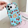 Korean Cute Rabbit Strawberry Floral Mobile Phone Case iP15pm Fashion Women's Wave Double-layer Film Shell Apple 17
