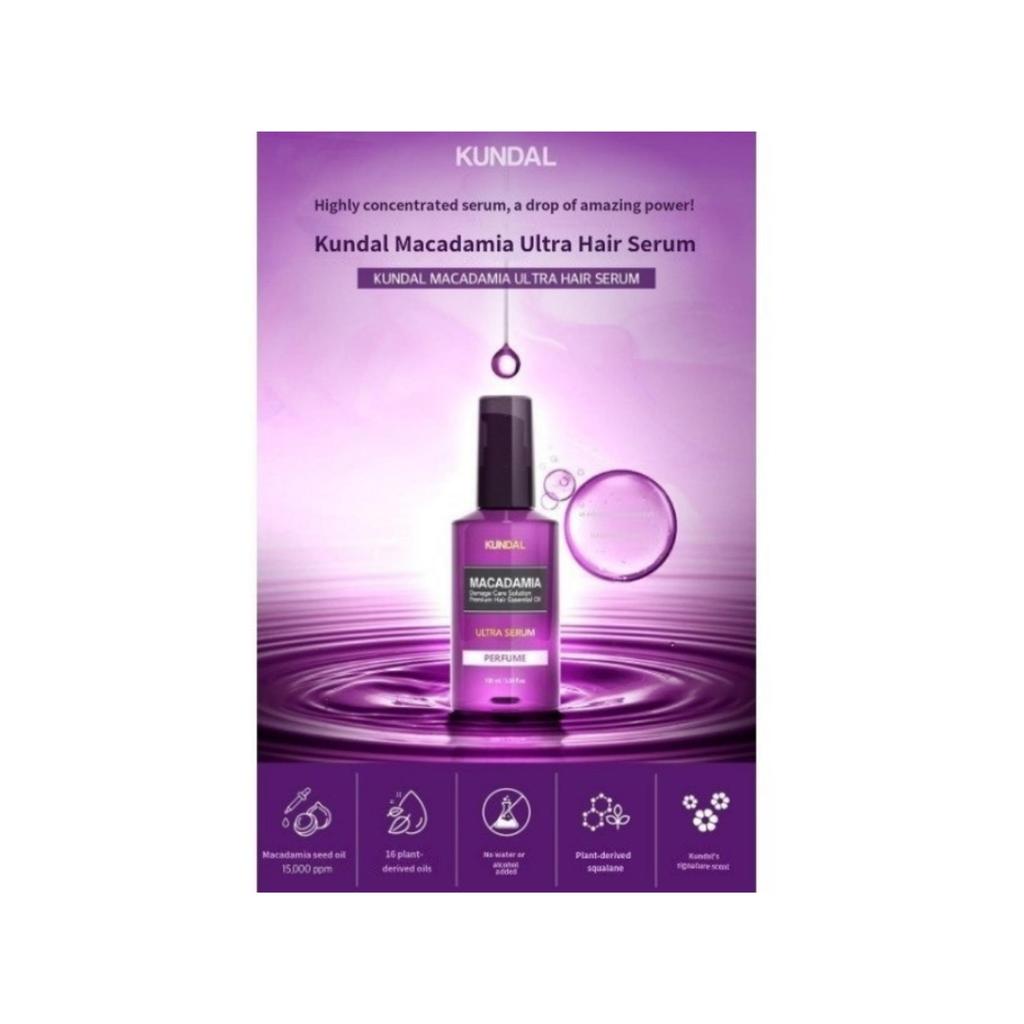 Kundal Ultra Serum Hair Essence Baby Powder Scent, 100 ml x 2