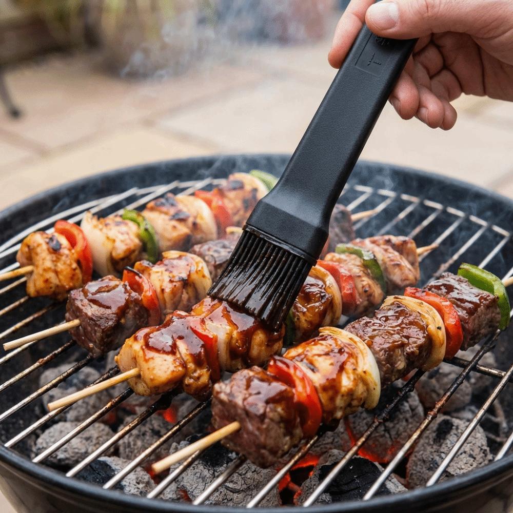 3PCS Split Design Silicone Oil Brush High-Temperature Barbecue Basting Brush Pastry Brush  Baking