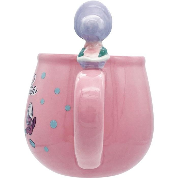 [Disney] "Alice in Wonderland" Figurine Mug, Large, Approx. 5.1 x 3.5 inches, 11.5 oz, Young Oyster, Dishware Pink, approximately 12.5 x 9