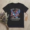 Unisex America 250 Anniversary 1776 2026 T Shirt USA 100 Cotton merch Cool Short Sleeve Crewneck Tee Shirt Classic TShirts