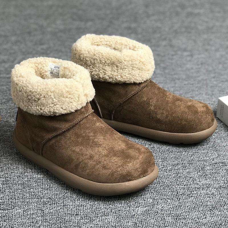 Popular Velvet and Velvet Snow Boots for Men and Women 2025 Autumn and Winter New Cotton Shoes Warm and Versatile Trendy Shoes 22715-V