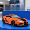 1:22 Toyota Supra Alloy Diecast Model Car  Light & Sound, Toy Vehicle for Kids, Adult Collection, Ideal Birthday & Festival Gift