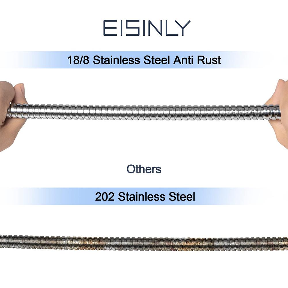 Shower Hose 3m/2m/1.5m Extra Long Stainless Steel Handheld Flexible Water Hose with Insert & Nut Flexible Bathroom Plumbing Pipe