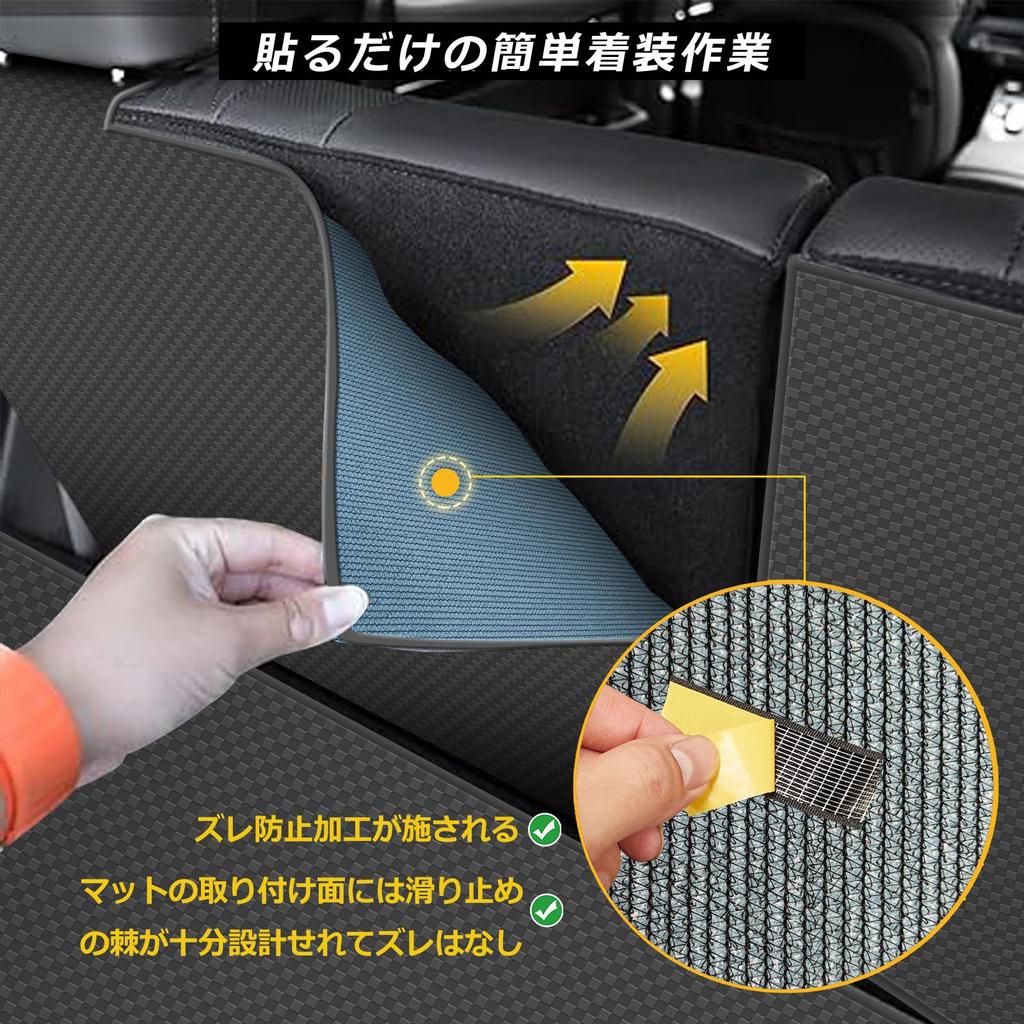 YORKNEIC Luggage Mat for Suzuki Jimny and Jimny Sierra JB64W and JB74W Trunk Seat Back Back Synthetic Type A (2018-Present Models), Vehicle-Specific