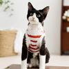 Spring and Summer Thin Striped Kitten Hooded Vest Small Dog Teddy Bigbear Puppy Dog Pet Cat Clothes