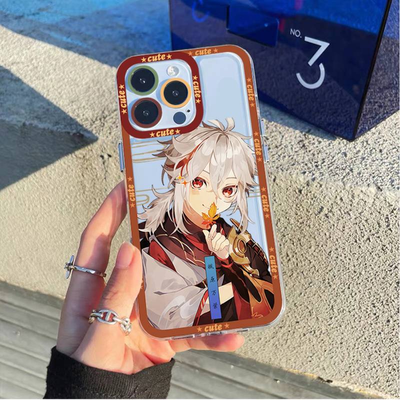 Genshin Impact Kaedehara Kazuha Phone Case for iPhone 11 12 13 Mini Pro Max 14 Pro Max Case Shell