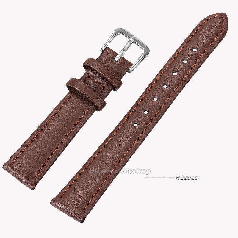 Ultra-thin PU Leather Watchband Soft Watch Belt Wristwatches Band 8mm 10mm 12mm 14mm 16mm 18mm 20mm 22mm 24mm Brown Black Strap