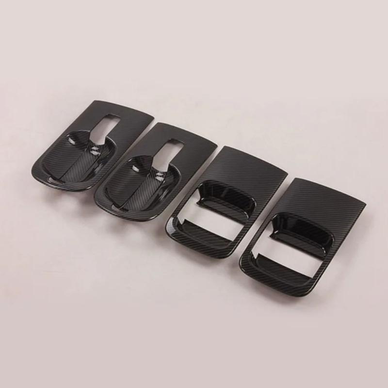 Car Door Handle Bowl Protectors ABS Carbon Fiber Design Anti Scratch Accessories Suitable for H1 I800 2018-2020 Models