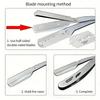 Foldable Straight  Safety Manual Razor Shaves Blades Men Stainless Steel Shaving Razor Face Care Body Face Hair Removal Knife