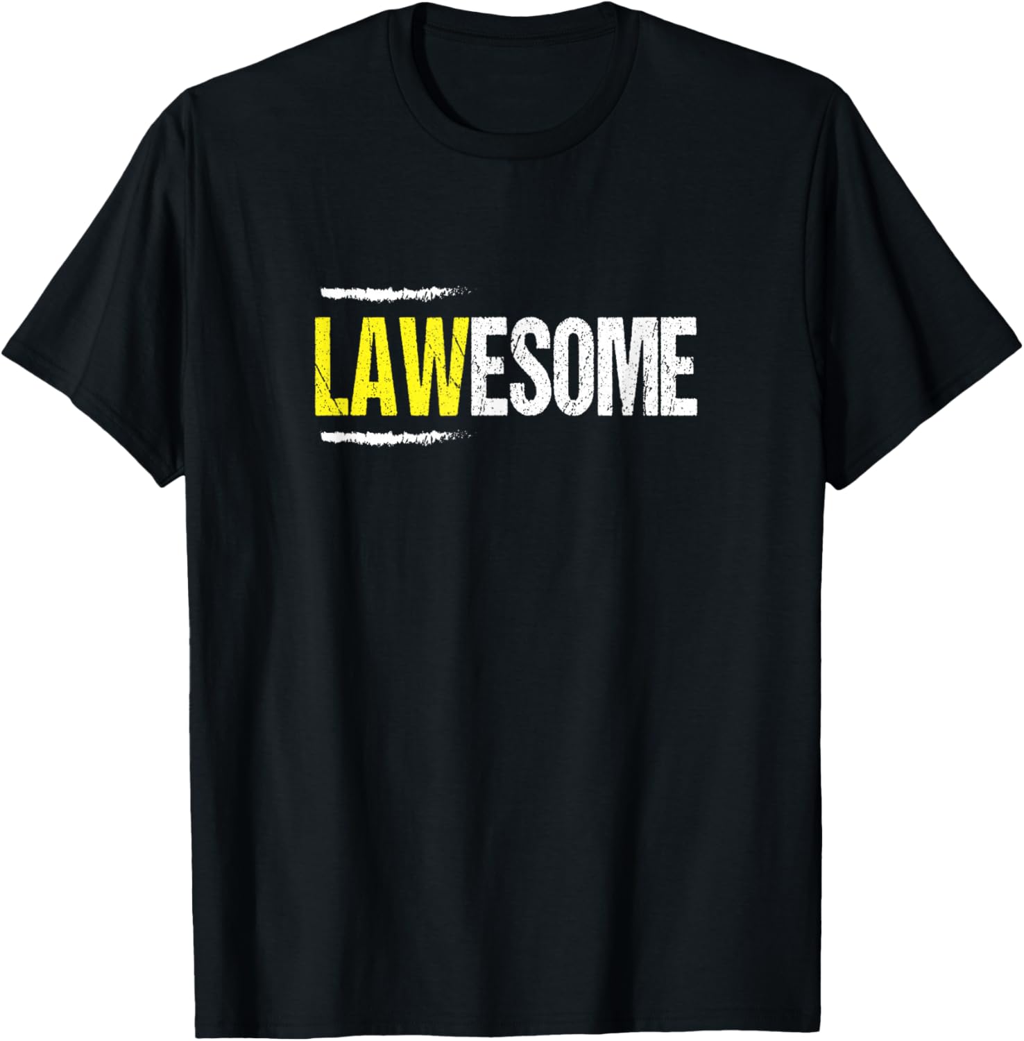 Lawesome A Lawyer Who is Awesome Lawyer Funny Gift T-Shirt Small Unisex T-Shirt M