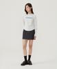 COVERNAT WOMAN Cooper Logo Long Sleeve Charcoal