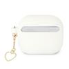 Guess Gua3Lschsh Airpods 3 Coverbiały/White Silicone Charm Heart Collection