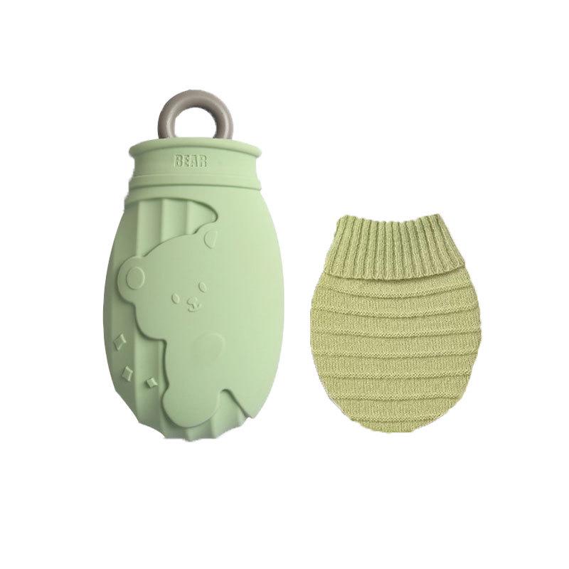 Cartoon Silicone Hot Water Bottle - Microwave Ready, Explosion-Proof, Cute Hand Warmer for Babies