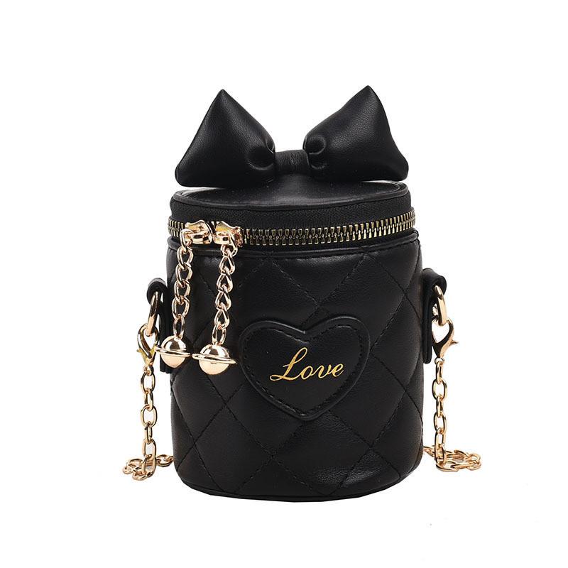 

Stylish And Cute Children s Crossbody Bag With Bowknot Embroidery For Girls And Boys чёрный