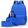 Elementary School Bag Custom Printing Children'S Leisure Travel Backpack Pencil Bag Meal Bag Three-Piece Set