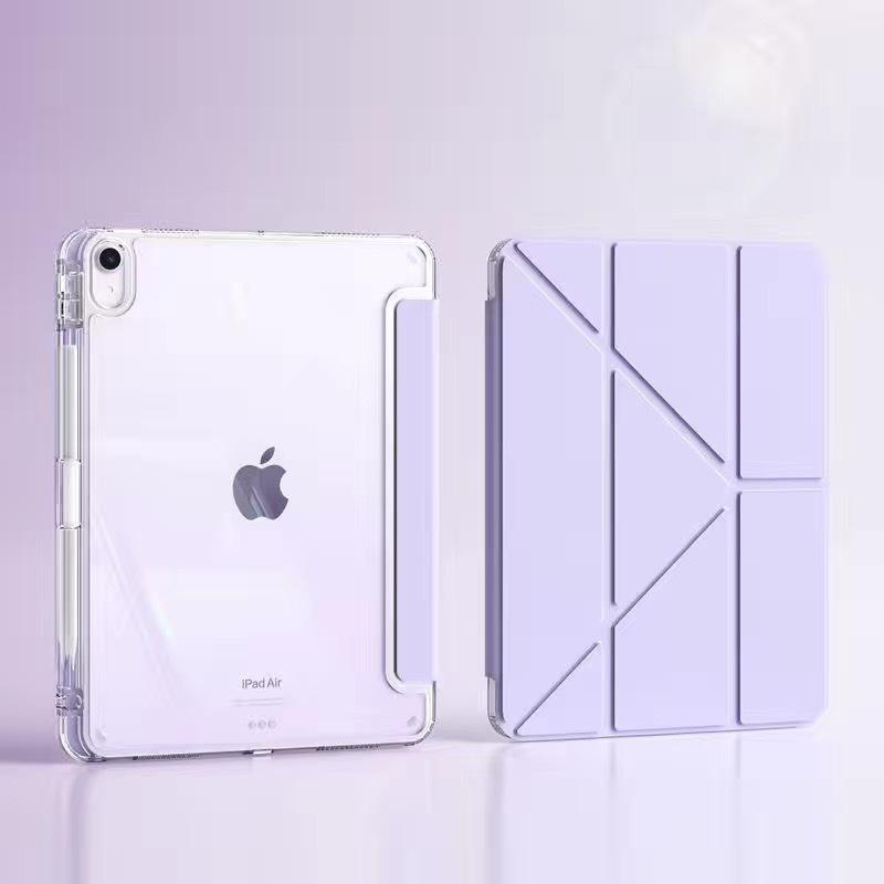 Y-Type Acrylic Anti-Bend iPad 11 Protective Case with Pen Slot - 2025 Model