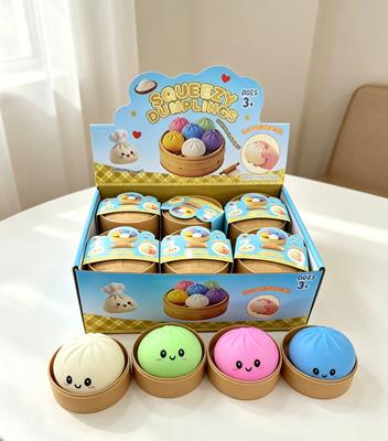 Bolinha Descompressora Flash Dumpling de Retorno Lento, Brinquedo Macio para Apertar e Aliviar o Estresse para Casa e Escritório, Presentes de Aniversário para Crianças e Adultos