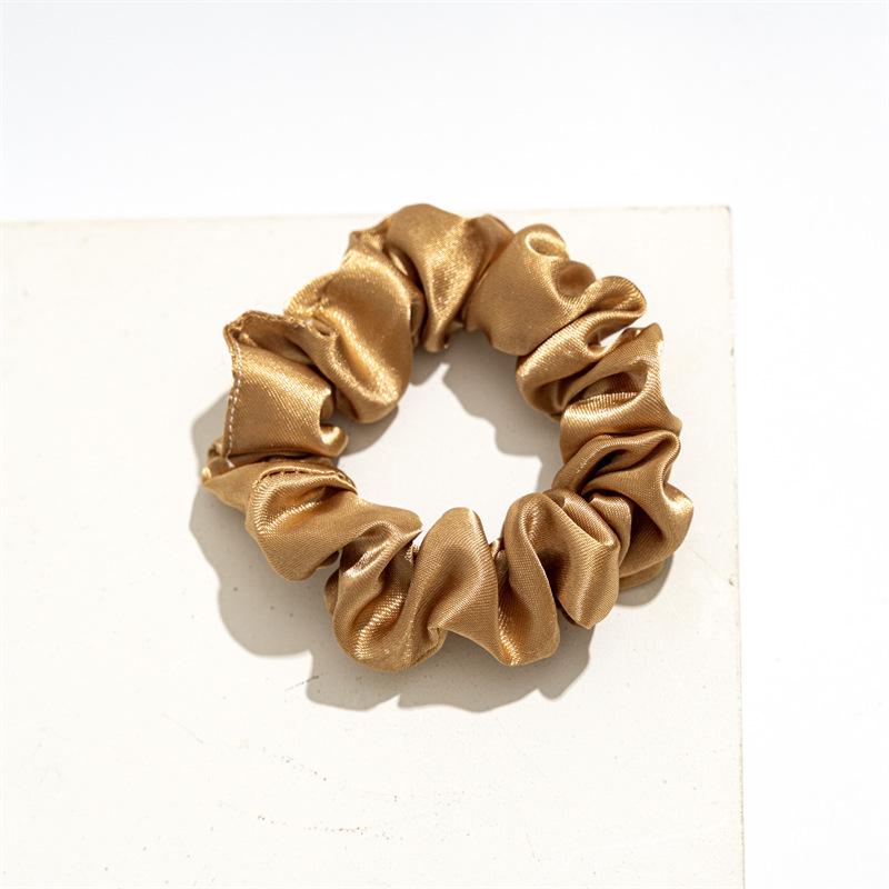 Satin Fabric Scrunchie Set for Women - Elastic Hair Tie Accessories
