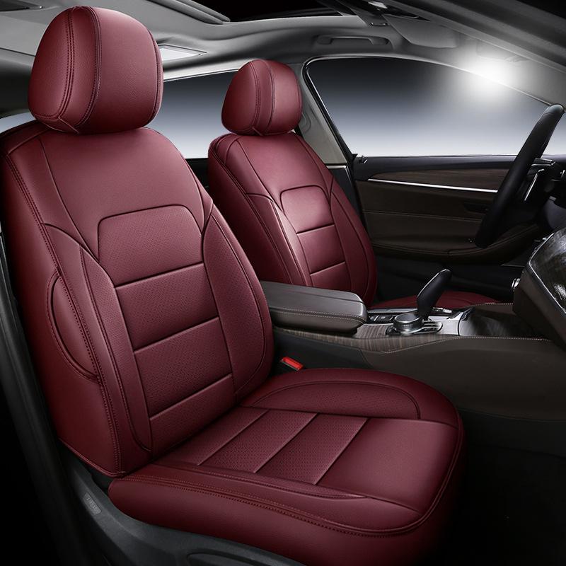 Genuine Leather Car Seat Cushion for 2015-2016 Ford Hatchback/Sedan - Full Wrap Design