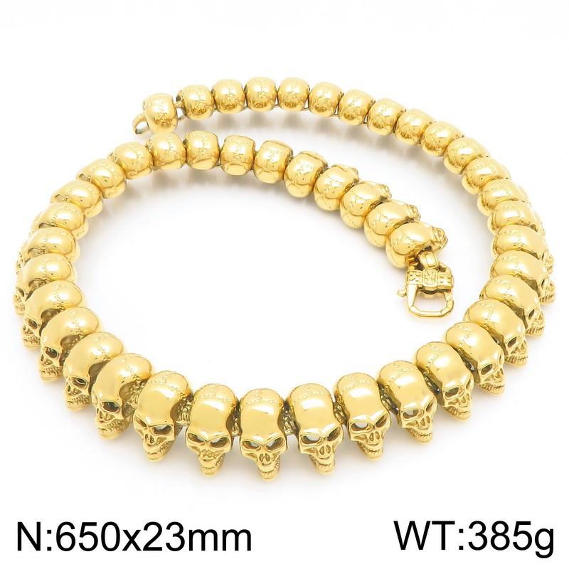 Hip-Hop Schädel Herren Titanstahl Armband, Kreative Persönlichkeit Glänzender Geisterkopf Edelstahl Handschmuck
