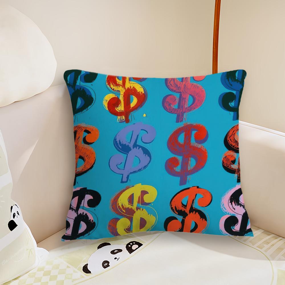 A-Andy W-Warhol Art Pillow Case Living Room Sofa Cushion Cover Suitable For Home Bedroom Room Decoration