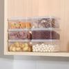with Lid Trasparent Crisper Sealed Rectangular Microwave-heated Lunch Boxes
