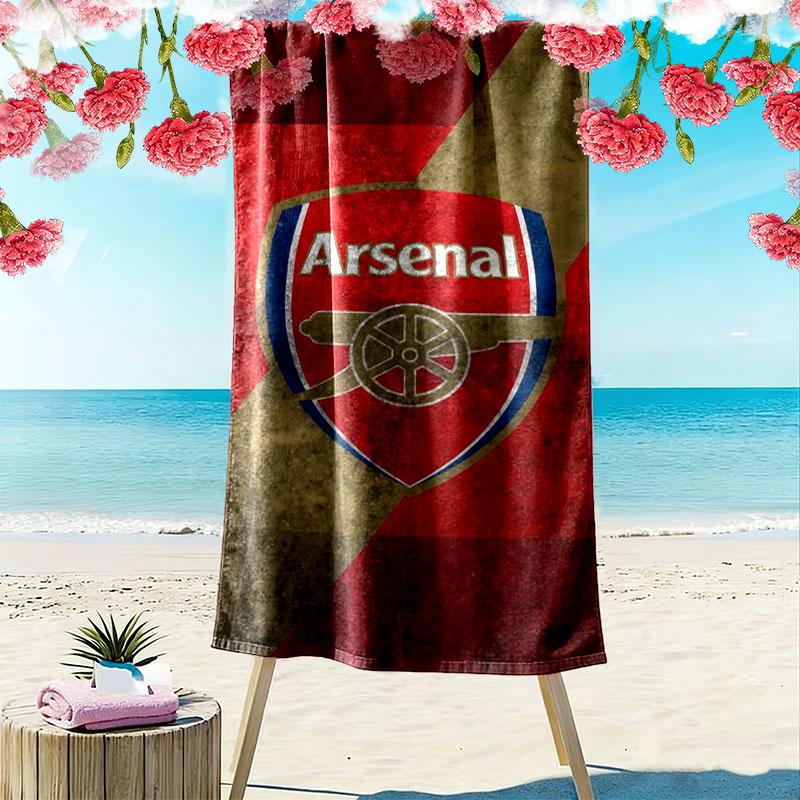 Arsenal F Print Beach Towel, Large Soft Quick Dry Towel for Beach Camping Swimming