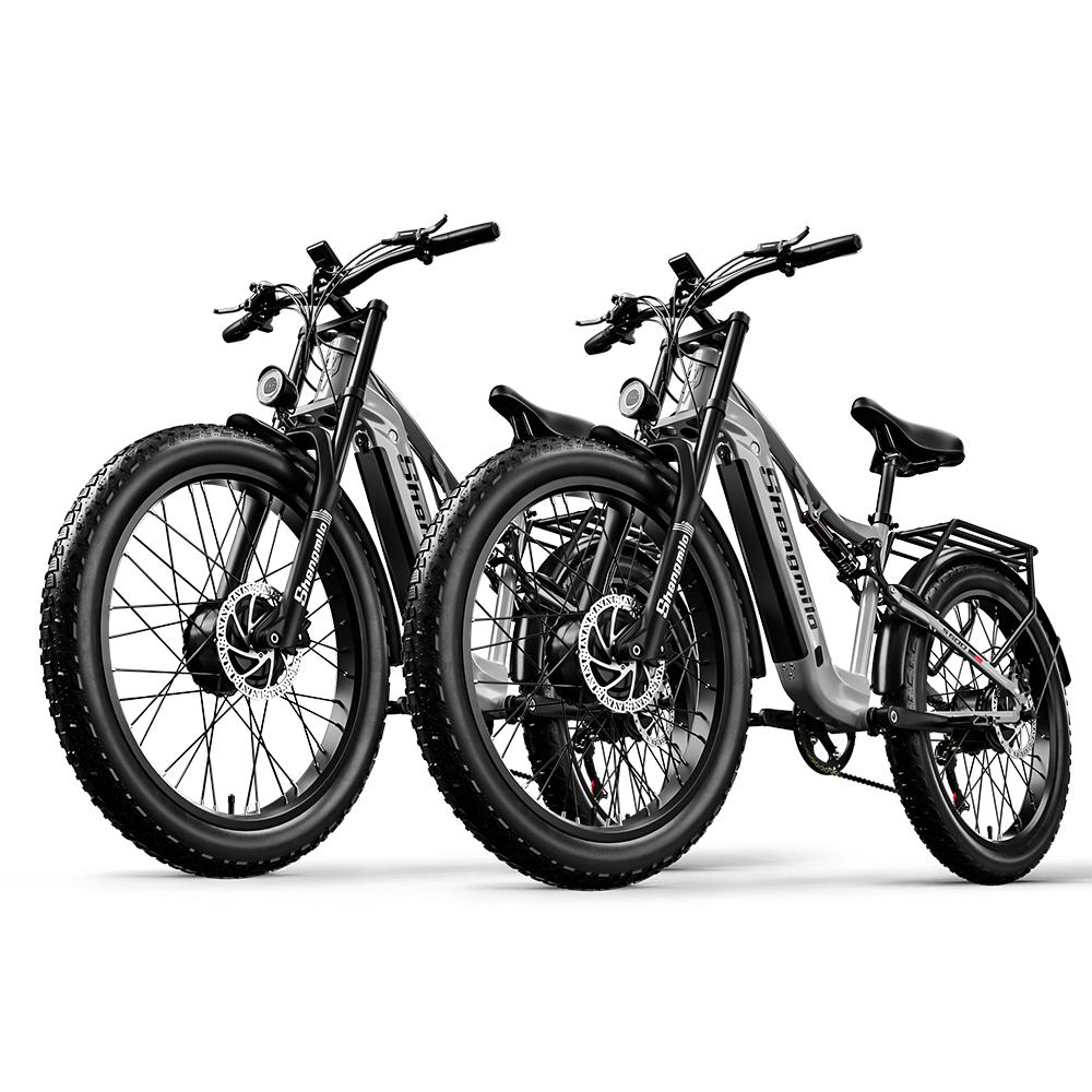 Shengmilo S600 Electric Bicycle 2000W Dual Motor 48V17.5AH Electric Bike 26 Inch Fat Tires E-Bike For Adult Mountain Ebike