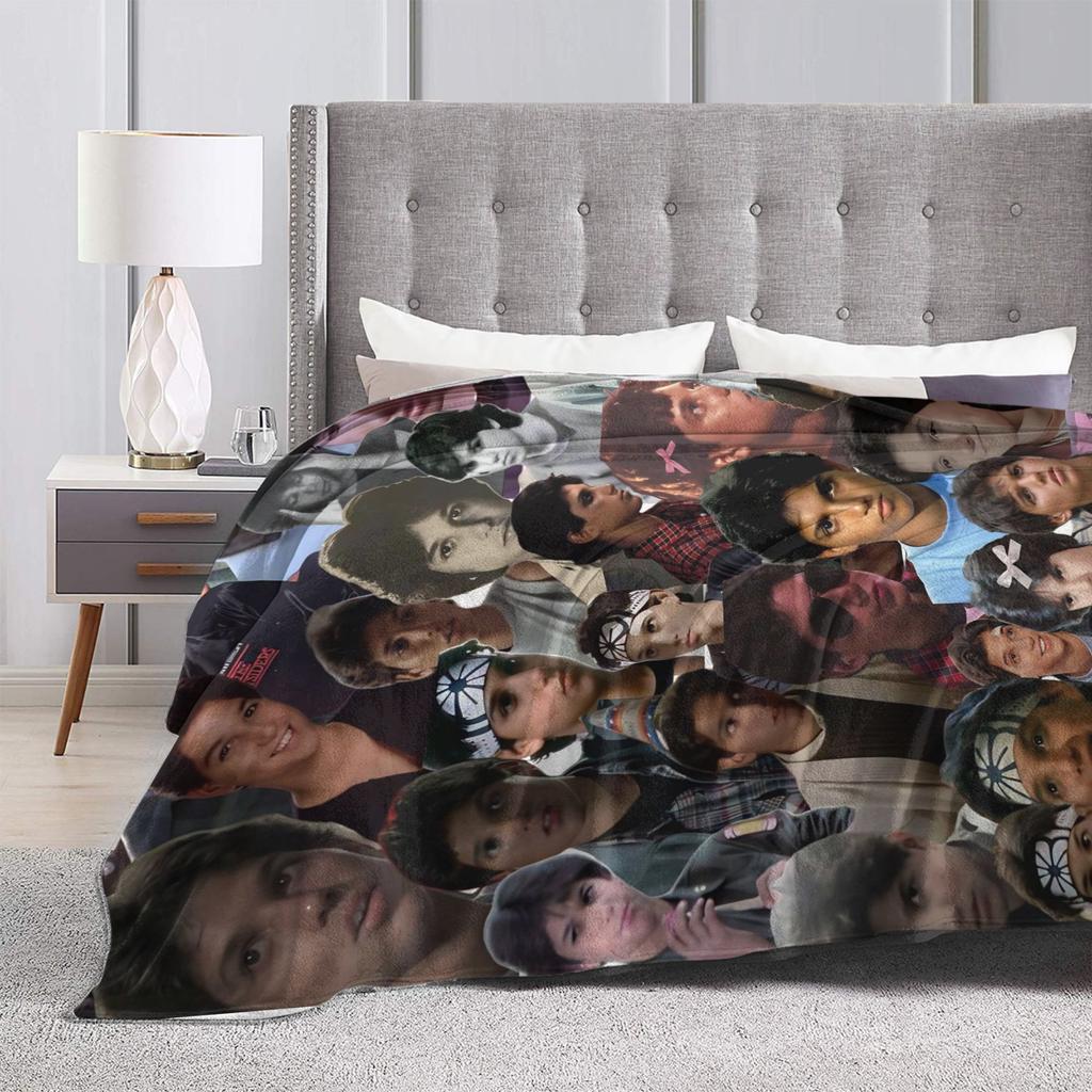Ralph Macchio Flannel Blankets Super Warm Bedding Throws for Home Decor Airplane Travel Comfortable Bedspread Sofa Bed Cover
