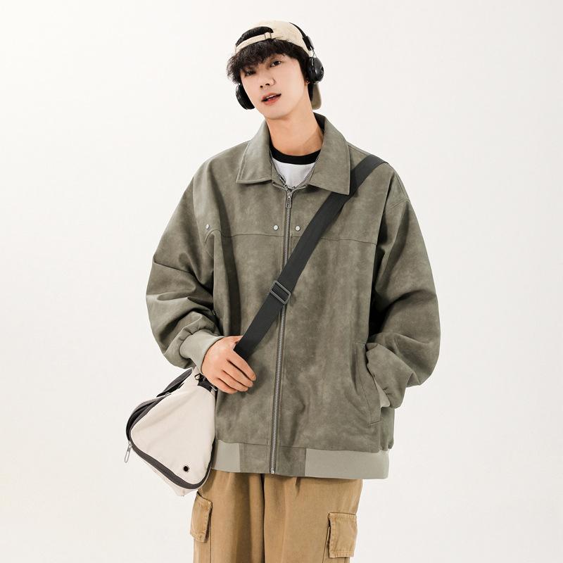 Youth Trend Korean Version of Fashion Leather Jacket Couple Jacket Versatile Top