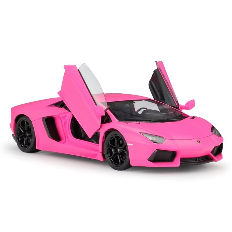 WELLY Diecast 1/24 Model Car Lamborghini Aventador LP700-4 Race Car Sports Car Metal Alloy Toy Car for Children Gift Collection