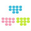 30pcs/ Colors Silicone Barber Scissors Finger Rings Inserts Small