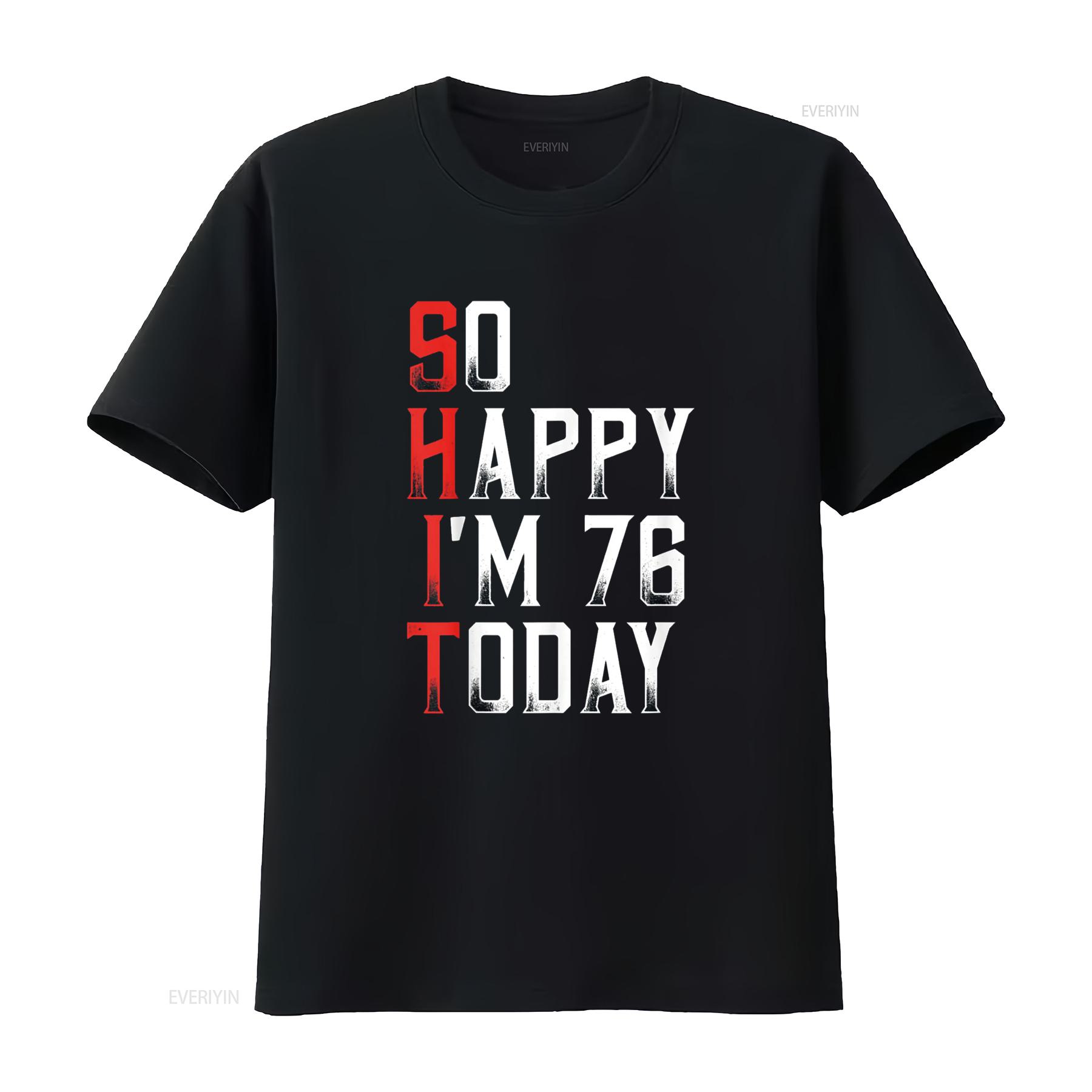 

Sarcastic 76 Years Old Born In 1944 Funny 76th Birthday T Shirt vintage Washed Versatile Soft Top For Everyday Wear graphic 4XL