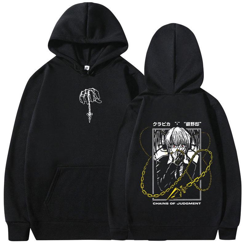 

Anime Hunter X Hunter Hoodies Kurapika Manga Graphic Hooded Sweatshirts Men s Women Clothing Long Sleeves Oversized Pullovers 3XL