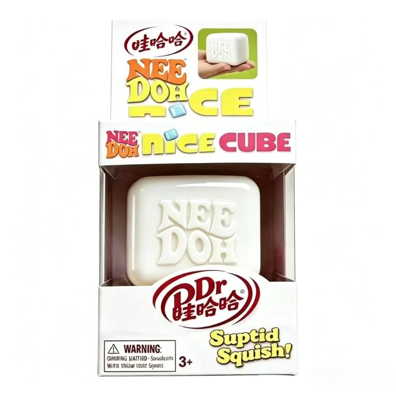 New Schylling Needoh Nice Cube, Sensory Toys Anti-Stress Blocks Stress Relief Jigsaw Pressure Relief Souvenir For Kids New