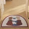 Creative Door Floor Mat Silk Ring Porch Foot Pad Can Be Cut, Dust And Mud Scraping Household Door Anti-Skid Mat